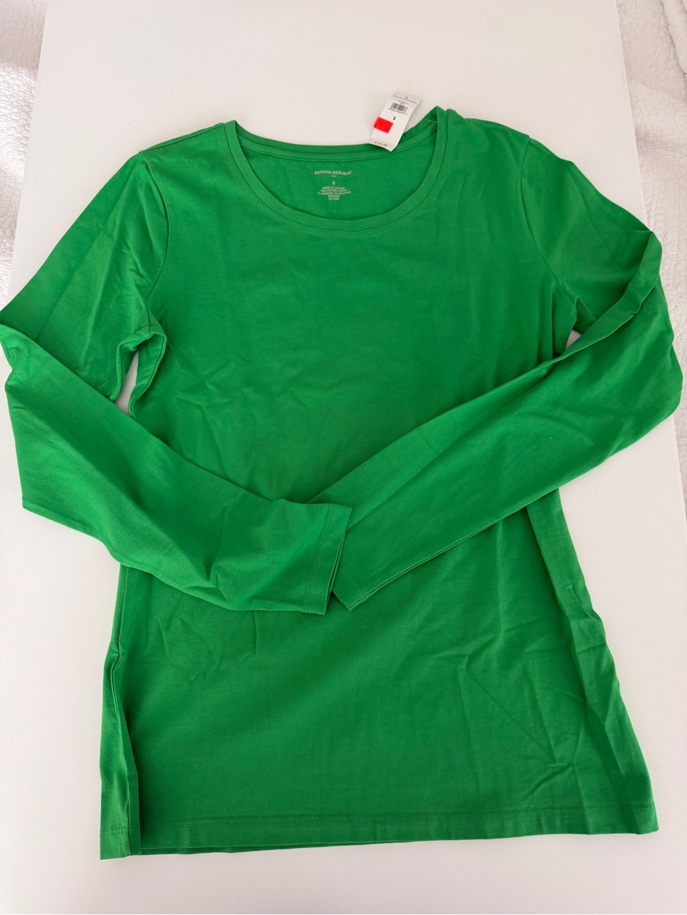 Banana Republic Factory Green Long Sleeve Tee